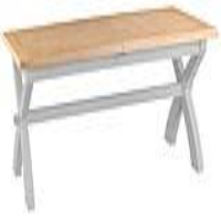 Grey Painted Lime Washed Oak Top Cross Leg Kitchen Extending Dining Room Table 78 x 300cm