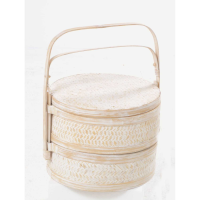 White 2 Part Tiffin Set