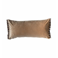 Velvet Oxford Cushion Gold