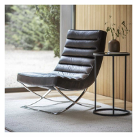 Lounger Black Leather