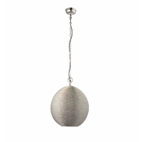 Modern Nickel Polished Wall And Ceiling Pendant Light 145 x 37cm