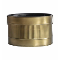 Planter Small Brass Antique