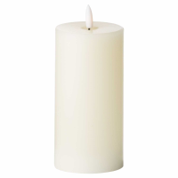 Luxe Collection Natural Glow 3 x 6 LED Ivory Candle