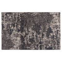 Saturn Large Abstract Polyester Fabric Grey Rectangular Rug 120x170cm