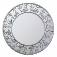 Modern Round Decorative Metal Framed Wall Mirror