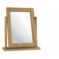 Atlanta Oak Solid Wood Bedroom Swivel Vanity Dressing Table Mirror