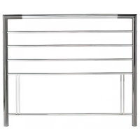 Urban Nickel And Chrome Finish Metal Modern Style Headboard 4ft6 Double 135cm