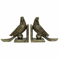Antique Gold Resin Set of 2 Bookends