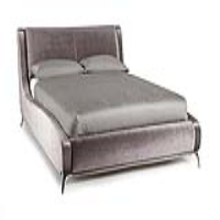 Faye 135Cm Upholstered Lilac Bedstead