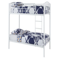 Oslo White 90cm Twin Bunk Bed