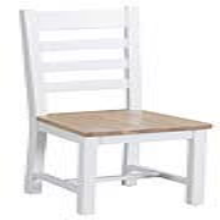 Modern Style Wooden White Painted Ladder Back Kitchen Dining Room Chair 100 x 41cm