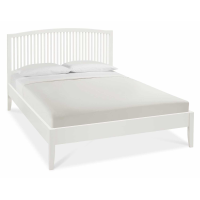 Ashby White Painted 150cm King Size Bedstead With Slatted Headboard