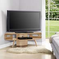 Havana Modern Real Wood Veneer TV Stand Oak in Natural 50x130cm
