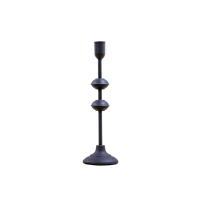 Black Lara Candlestick Black