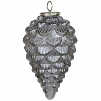 The Noel Collection Smoked Midnight Acorn Large Bauble