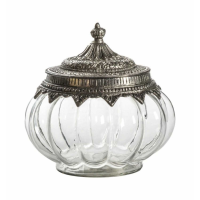Lidded Jar Large Clear