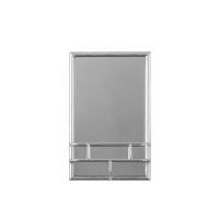 Size mm 260 Silver Milton Mirror Rectangle Silver