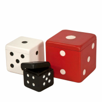 Set Of 3 Small Box Dice