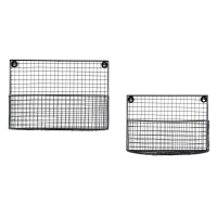 Wire Wall Baskets Set of 2