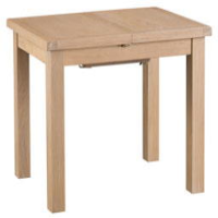 French Style Weathered Oak 4 Seater Butterfly Extending Kitchen Dining Room Table 110 To 140cm