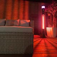 Outdoor Garden Infared Heater with Multi LED Light and Bluetooth Speaker