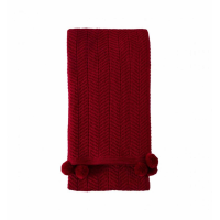 Pom Pom Throw Red