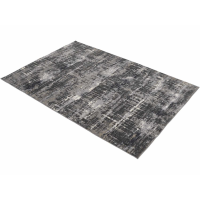 Modern Caprice Dark Grey Viscose Rug 160 x 230cm Abstract Design
