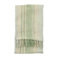 Green Florida Stripe Throw Green