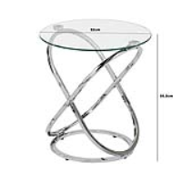 Value Rizzo Chrome End Table