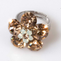Peach Mini Flower Ring
