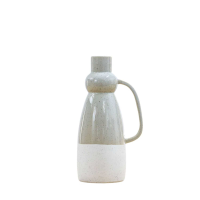 Grey White Crandon Vase Light Grey