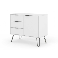 Small Sideboard With 1 Door, 3 Drawers