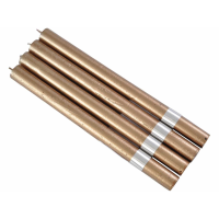 Libra Set Of 4 Rust Rustica Dinner Candles 2x25cm