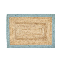 Origins Jute Border Duck Egg 80x150