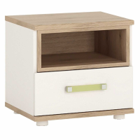 4KIDS 1 drawer bedside cabinet With lemon handles