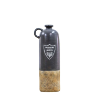 Grey Old English Bottle Vase Grey