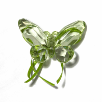 Mint Green Butterfly With Ribbon