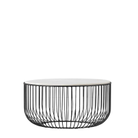 White Riley Coffee Table Black