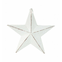 Textured Star White Small