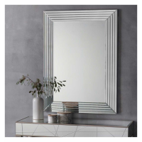 Modern Convex Mirrored Glass Layered Frame Wall Hanging Mirror115x85cm