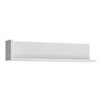 Modern Style White and High Gloss Wide Wall Storage Display Shelf 24x120cm