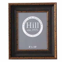 Black And Antique Gold Beaded 8X10 Photo Frame