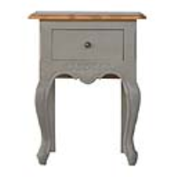 In160 French Style 1 Drawer Bedside