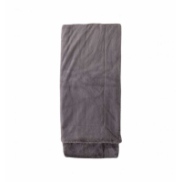 Fur Throw Mid Grey Large