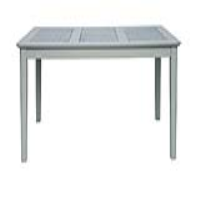 Perth Rectangular Medium Soft Grey Painted Kitchen Dining Table with Stone Top 150cm