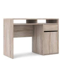 Function Plus Desk 1 Door 1 Drawer in Truffle Oak
