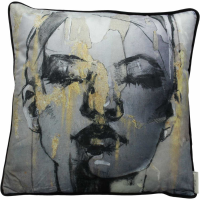 Sketched Female Figure Cushion 45x45cm