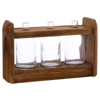 Pub Bar Rack and Bottle Natural Wood Spirits and Drinks Restaurant Alcohol Display Shelf
