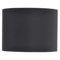 Black and Silver Lined Drum 14in Lampshade