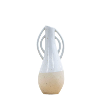White Emani Vase White 140x120x330mm